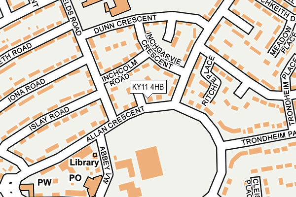 KY11 4HB map - OS OpenMap – Local (Ordnance Survey)