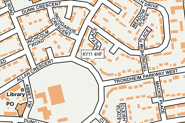 KY11 4HF map - OS OpenMap – Local (Ordnance Survey)