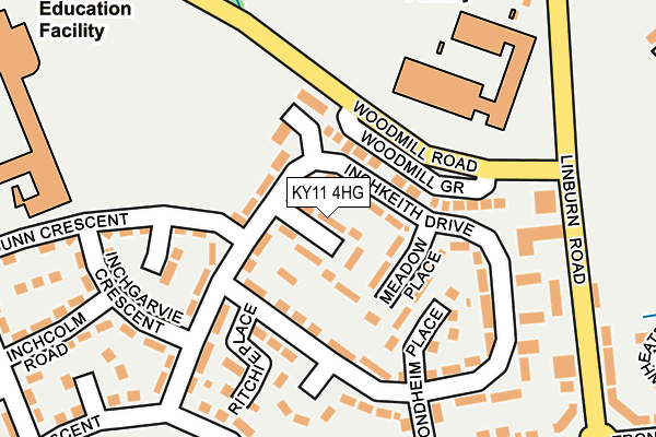 KY11 4HG map - OS OpenMap – Local (Ordnance Survey)