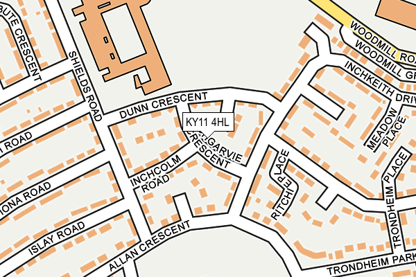 KY11 4HL map - OS OpenMap – Local (Ordnance Survey)