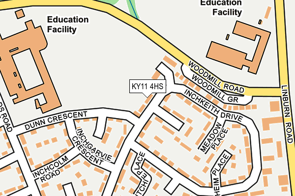 KY11 4HS map - OS OpenMap – Local (Ordnance Survey)