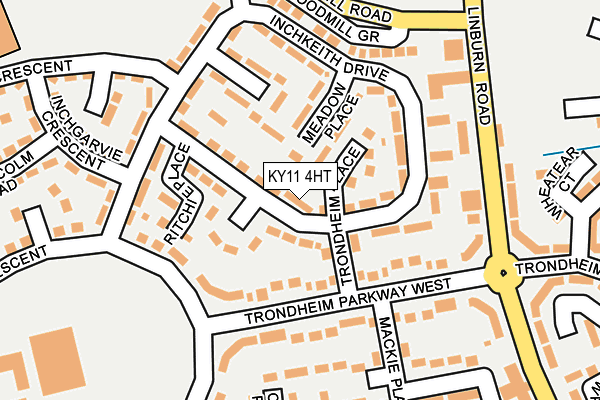 KY11 4HT map - OS OpenMap – Local (Ordnance Survey)