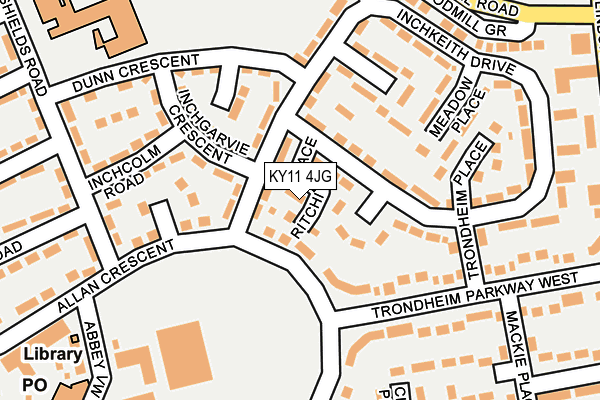 KY11 4JG map - OS OpenMap – Local (Ordnance Survey)