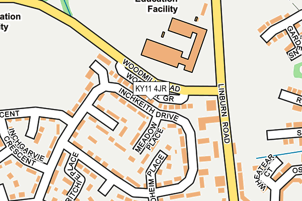 KY11 4JR map - OS OpenMap – Local (Ordnance Survey)