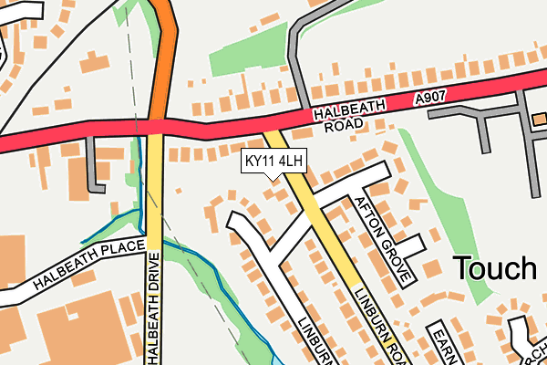 KY11 4LH map - OS OpenMap – Local (Ordnance Survey)