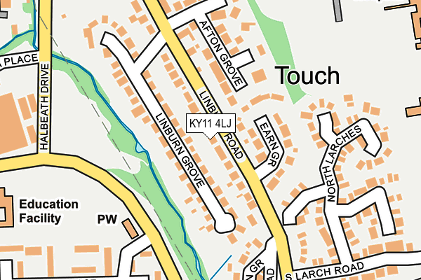 KY11 4LJ map - OS OpenMap – Local (Ordnance Survey)