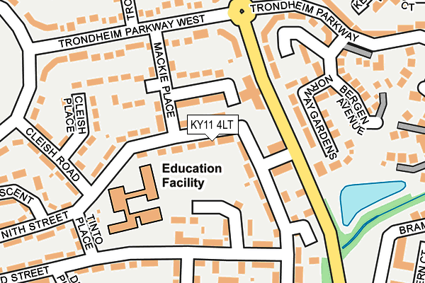 KY11 4LT map - OS OpenMap – Local (Ordnance Survey)