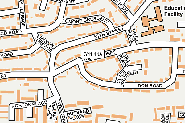 KY11 4NA map - OS OpenMap – Local (Ordnance Survey)