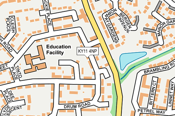 KY11 4NP map - OS OpenMap – Local (Ordnance Survey)