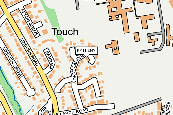 KY11 4NY map - OS OpenMap – Local (Ordnance Survey)
