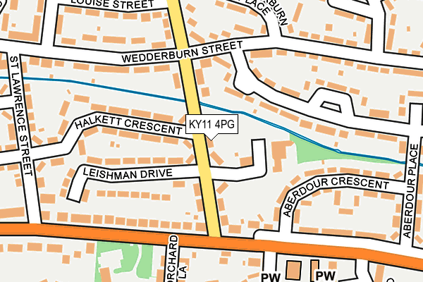 KY11 4PG map - OS OpenMap – Local (Ordnance Survey)