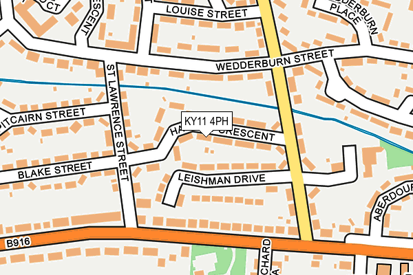 KY11 4PH map - OS OpenMap – Local (Ordnance Survey)