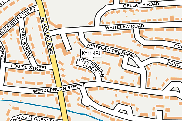 KY11 4PJ map - OS OpenMap – Local (Ordnance Survey)