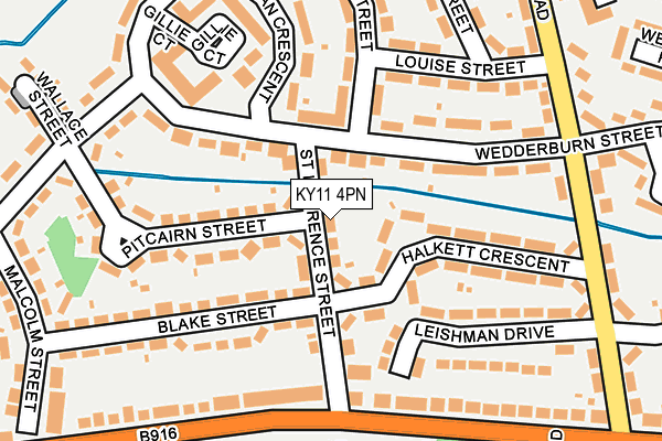 KY11 4PN map - OS OpenMap – Local (Ordnance Survey)