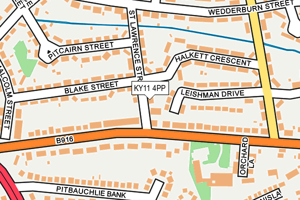 KY11 4PP map - OS OpenMap – Local (Ordnance Survey)