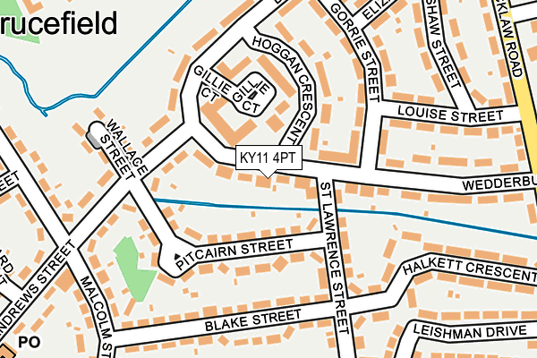 KY11 4PT map - OS OpenMap – Local (Ordnance Survey)
