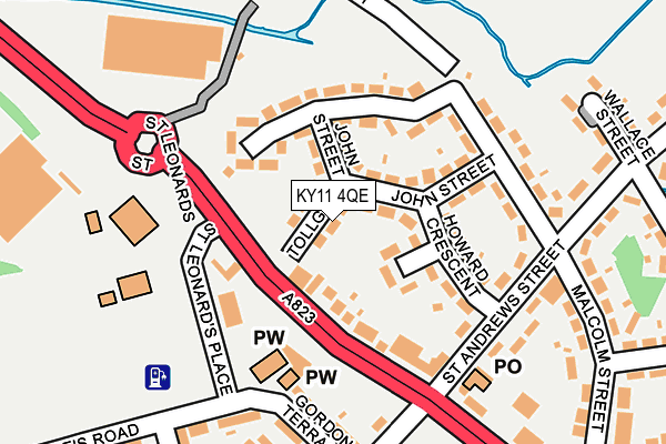 KY11 4QE map - OS OpenMap – Local (Ordnance Survey)