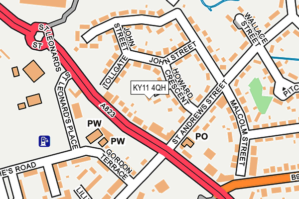 KY11 4QH map - OS OpenMap – Local (Ordnance Survey)