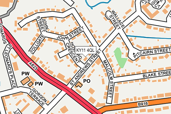 KY11 4QL map - OS OpenMap – Local (Ordnance Survey)
