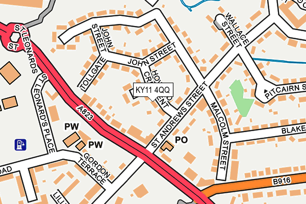 KY11 4QQ map - OS OpenMap – Local (Ordnance Survey)