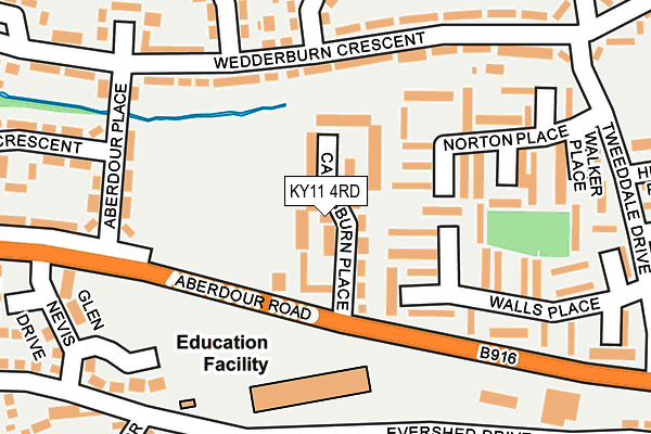 KY11 4RD map - OS OpenMap – Local (Ordnance Survey)