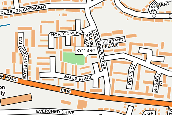 KY11 4RG map - OS OpenMap – Local (Ordnance Survey)