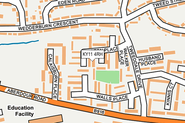 KY11 4RH map - OS OpenMap – Local (Ordnance Survey)