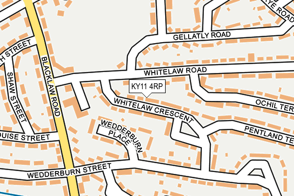 KY11 4RP map - OS OpenMap – Local (Ordnance Survey)