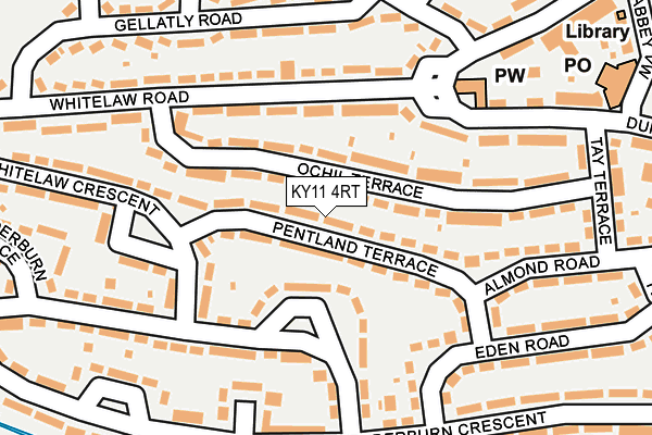 KY11 4RT map - OS OpenMap – Local (Ordnance Survey)