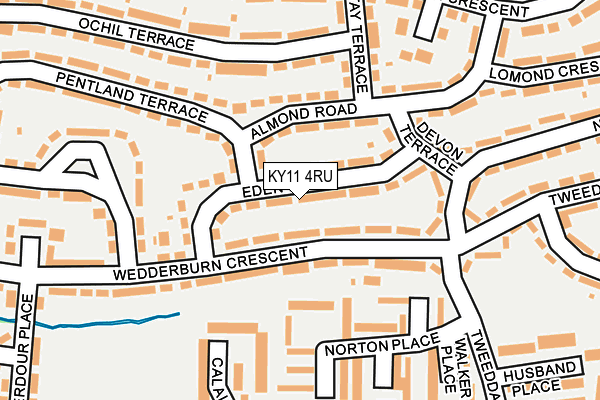 KY11 4RU map - OS OpenMap – Local (Ordnance Survey)