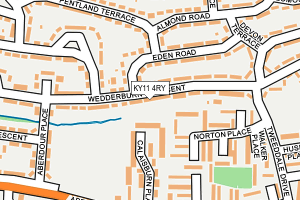 KY11 4RY map - OS OpenMap – Local (Ordnance Survey)