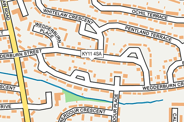 KY11 4SA map - OS OpenMap – Local (Ordnance Survey)