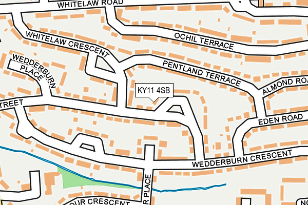 KY11 4SB map - OS OpenMap – Local (Ordnance Survey)