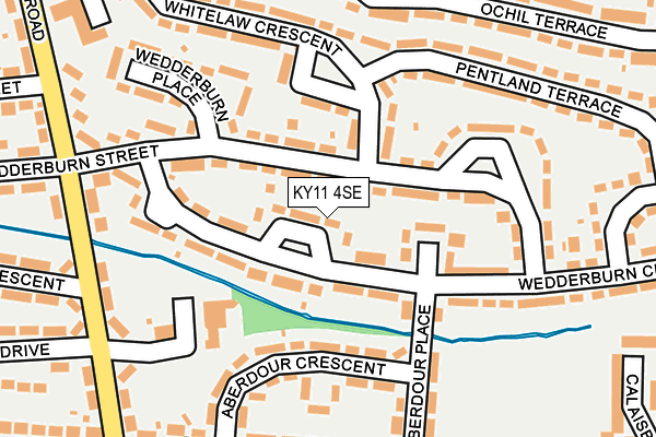KY11 4SE map - OS OpenMap – Local (Ordnance Survey)