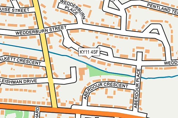 KY11 4SF map - OS OpenMap – Local (Ordnance Survey)