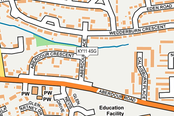 KY11 4SG map - OS OpenMap – Local (Ordnance Survey)