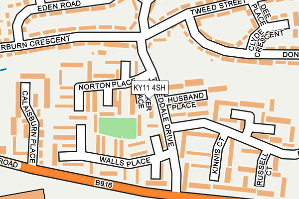 KY11 4SH map - OS OpenMap – Local (Ordnance Survey)