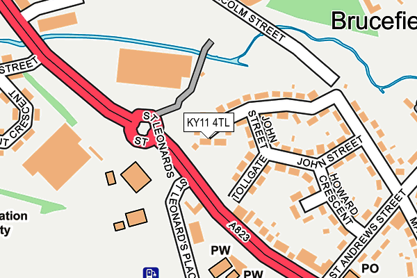 KY11 4TL map - OS OpenMap – Local (Ordnance Survey)
