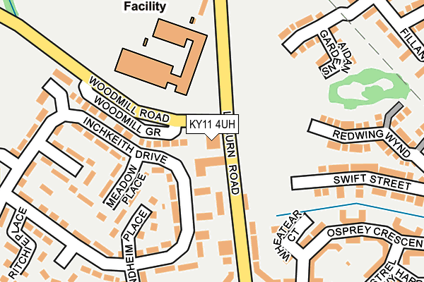 KY11 4UH map - OS OpenMap – Local (Ordnance Survey)