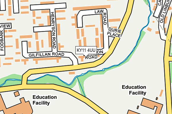 KY11 4UU map - OS OpenMap – Local (Ordnance Survey)