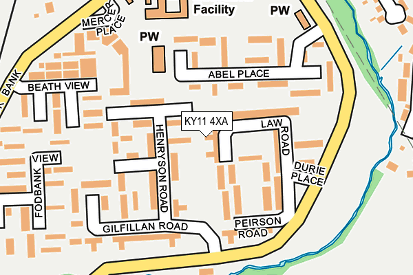 KY11 4XA map - OS OpenMap – Local (Ordnance Survey)
