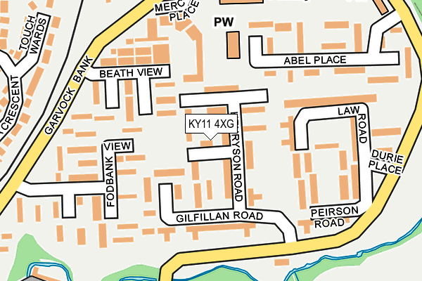 KY11 4XG map - OS OpenMap – Local (Ordnance Survey)