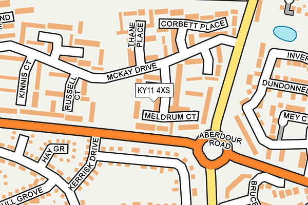 KY11 4XS map - OS OpenMap – Local (Ordnance Survey)