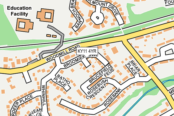 KY11 4YR map - OS OpenMap – Local (Ordnance Survey)