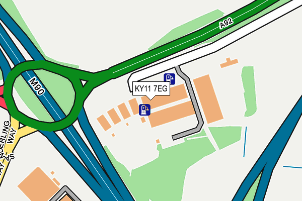 KY11 7EG map - OS OpenMap – Local (Ordnance Survey)