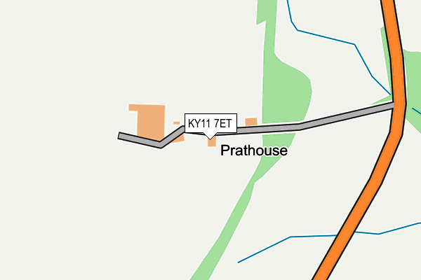 KY11 7ET map - OS OpenMap – Local (Ordnance Survey)