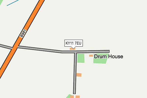 KY11 7EU map - OS OpenMap – Local (Ordnance Survey)
