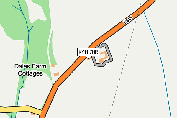 KY11 7HR map - OS OpenMap – Local (Ordnance Survey)