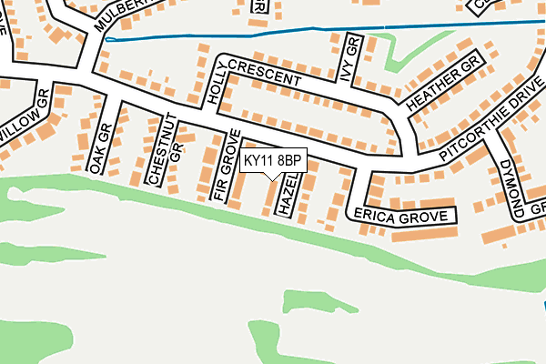 KY11 8BP map - OS OpenMap – Local (Ordnance Survey)