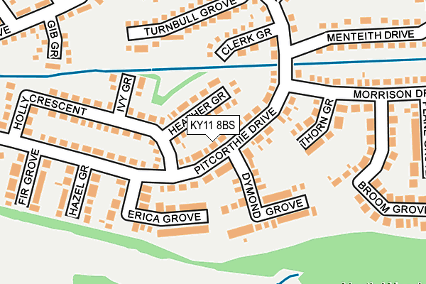 KY11 8BS map - OS OpenMap – Local (Ordnance Survey)
